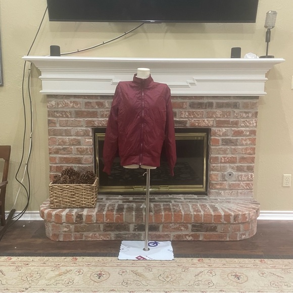 Prince + Fox maroon red athletic windbreaker jacket / S / Excellent condition - Picture 6 of 11